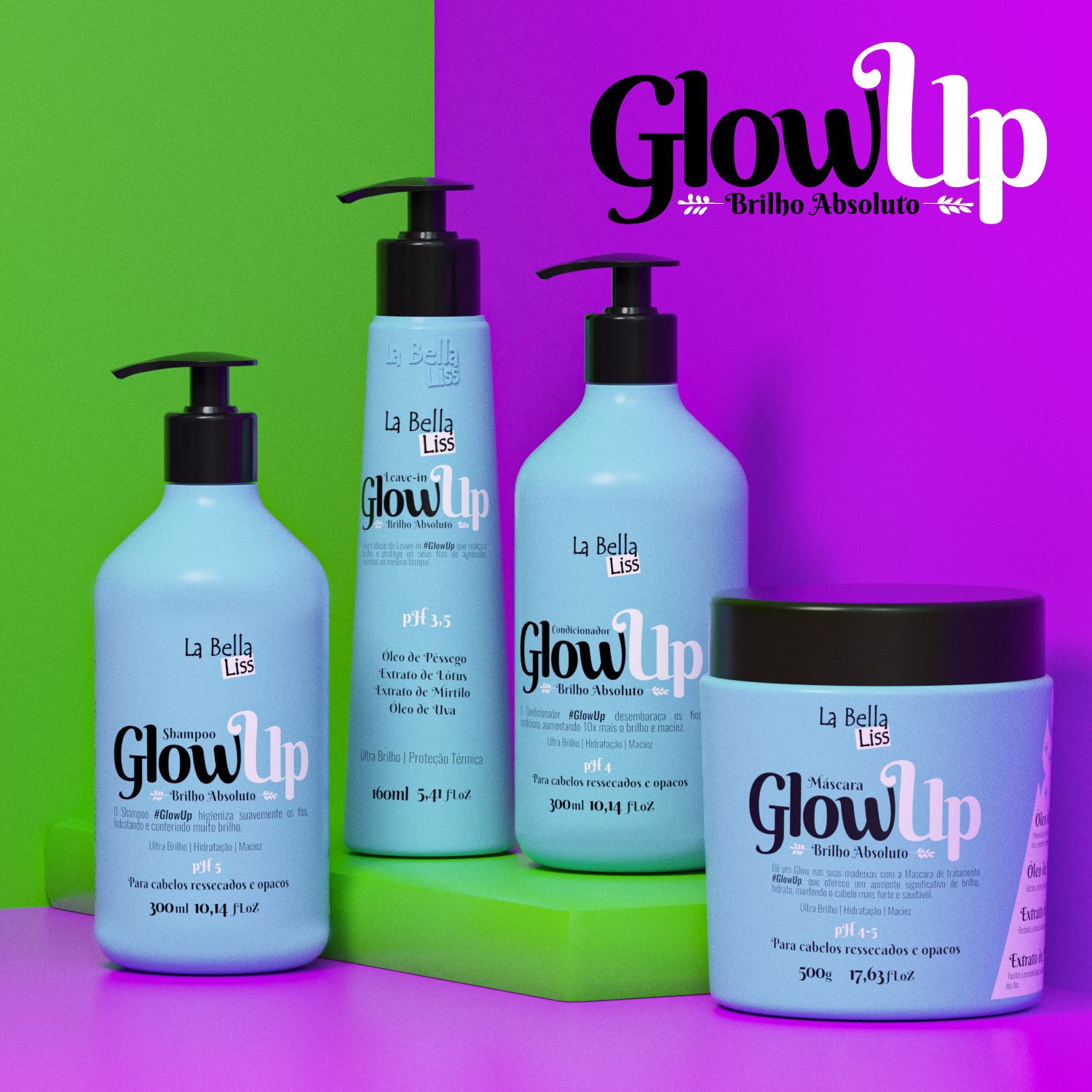 kit completo Glow Up – Arrasa garota